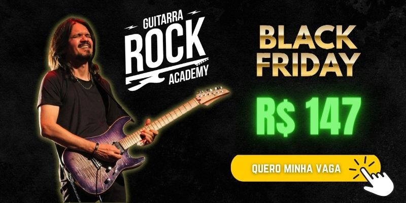 Curso Guitarra Rock Academy Black Friday